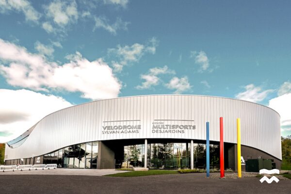 Vue extérieure du Centre national de Cyclisme de Bromont